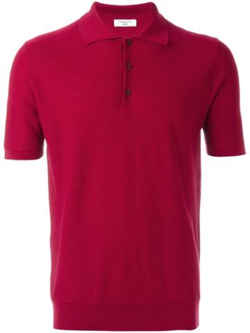 Fashion Clinic Timeless Knitted Polo Shirt - Pink