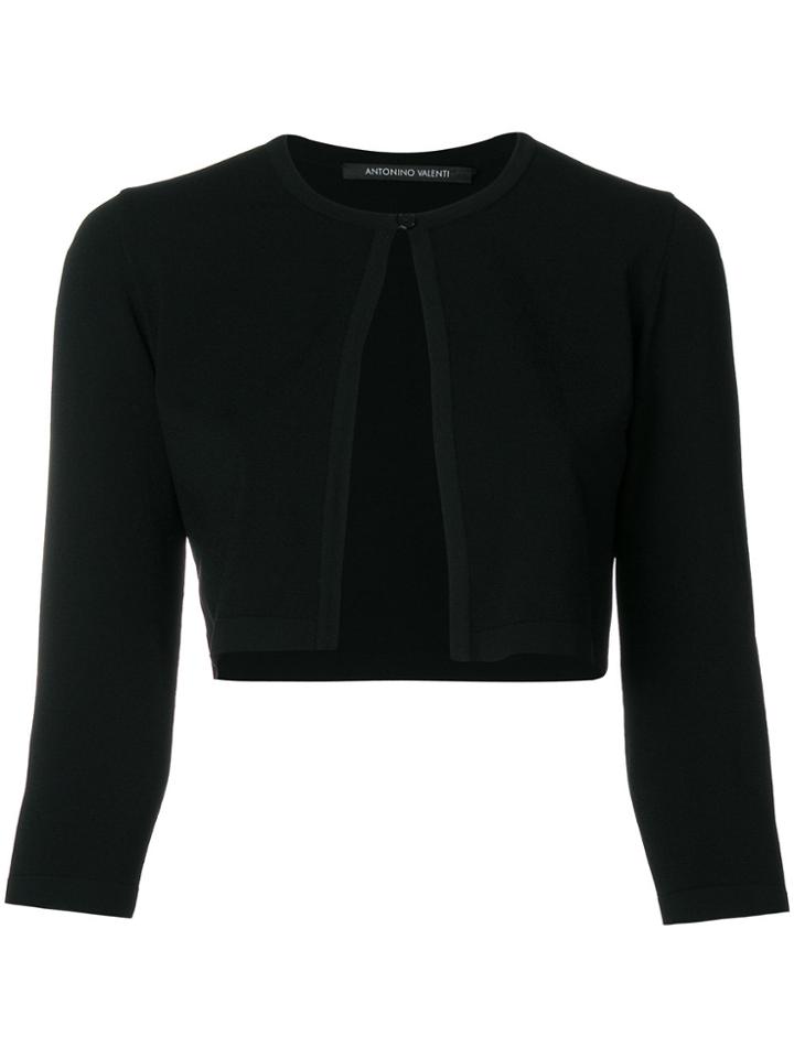 Antonino Valenti Cropped Fitted Cardigan - Black