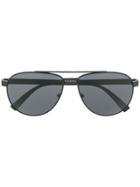 Versace Eyewear Aviator Sunglasses - Black