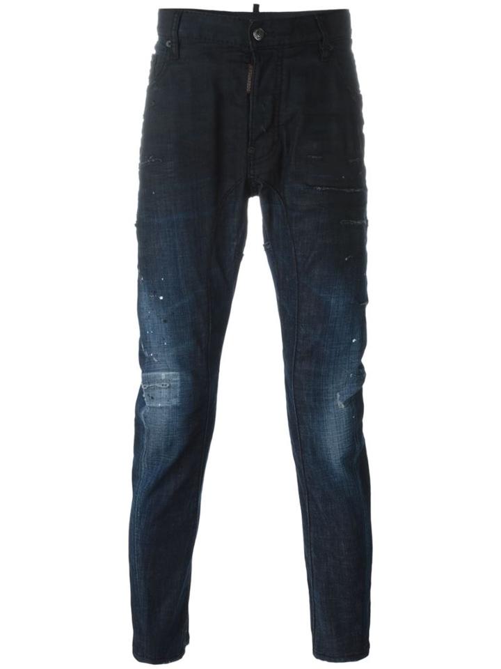 Dsquared2 Tapered Jeans, Men's, Size: 54, Blue, Polyester/cotton/spandex/elastane