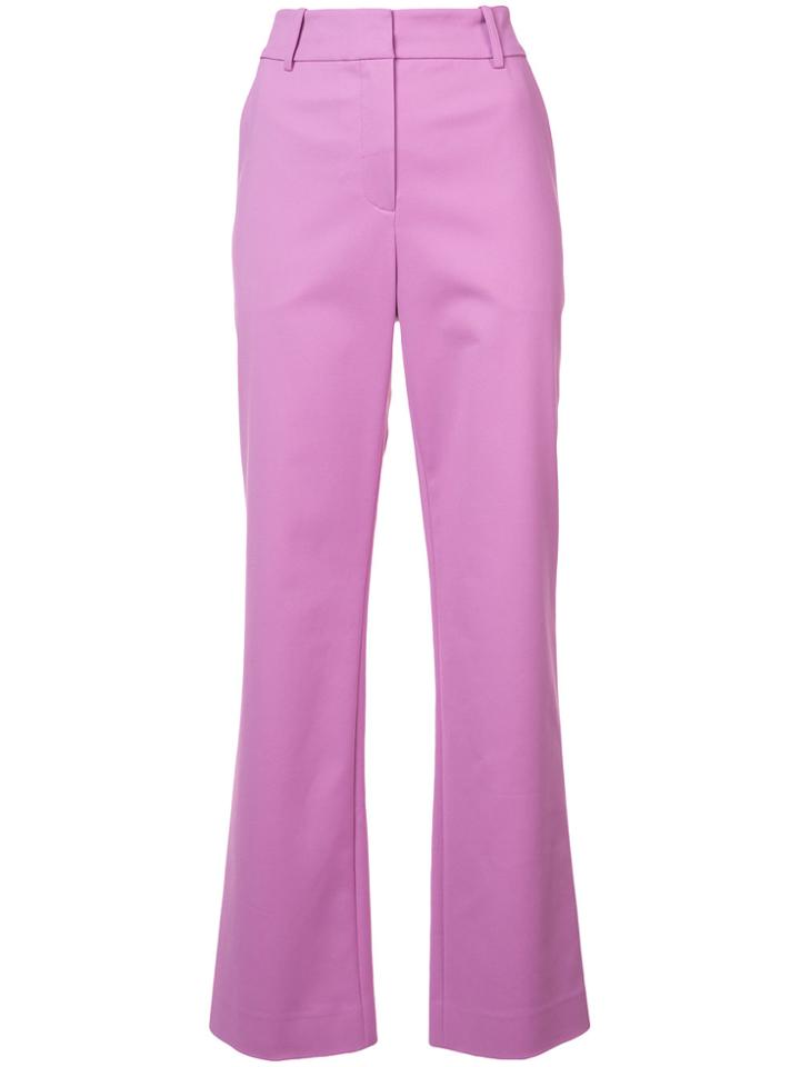 Sies Marjan Straight-leg Tailored Trousers - Pink & Purple