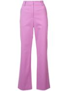 Sies Marjan Straight-leg Tailored Trousers - Pink & Purple