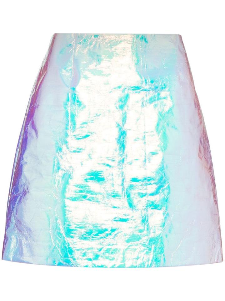 Sies Marjan Desiree Iridescent Mini Skirt - Metallic