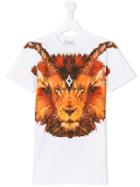 Marcelo Burlon County Of Milan Kids Lion Print T-shirt, Boy's, Size: 6 Yrs, White
