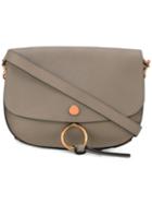 Chloé 'kurtis' Shoulder Bag, Women's, Grey, Calf Leather