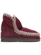 Mou Whipstiched Boots - Red