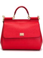 Dolce & Gabbana Large Sicily Shoulder Bag - Red