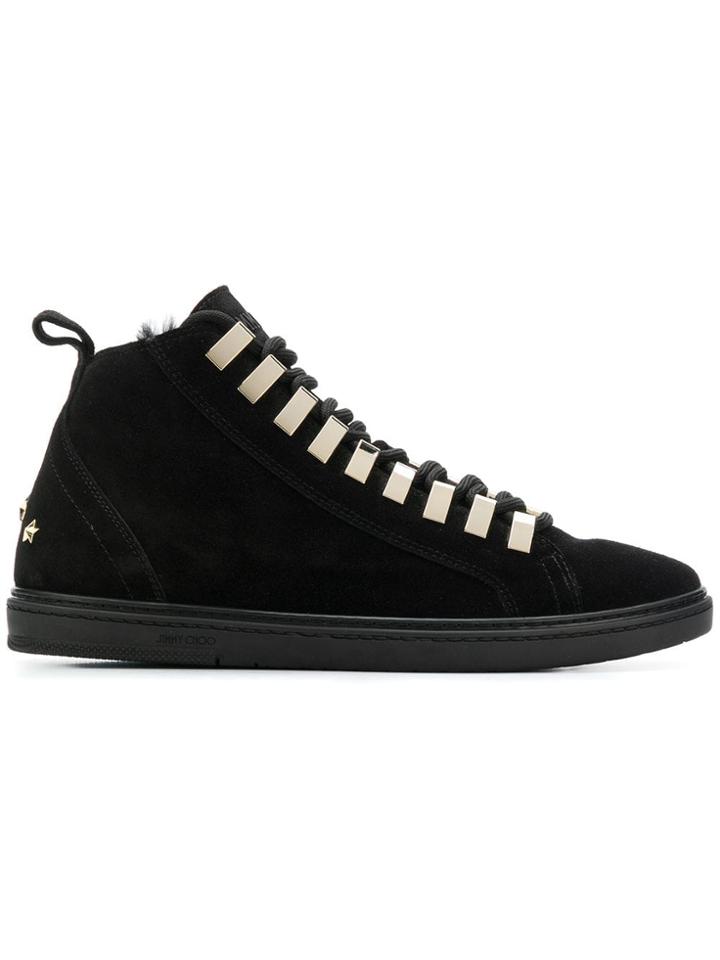 Jimmy Choo Jimmy Choo Coltfvs Black Furs & Skins->leather