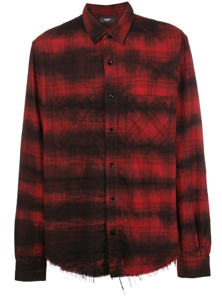 Amiri Loose Fit Plaid Shirt - Red