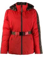 Fendi Quilted Ff Logo Coat - Red