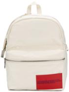 Calvin Klein 205w39nyc Logo Patch Backpack - White