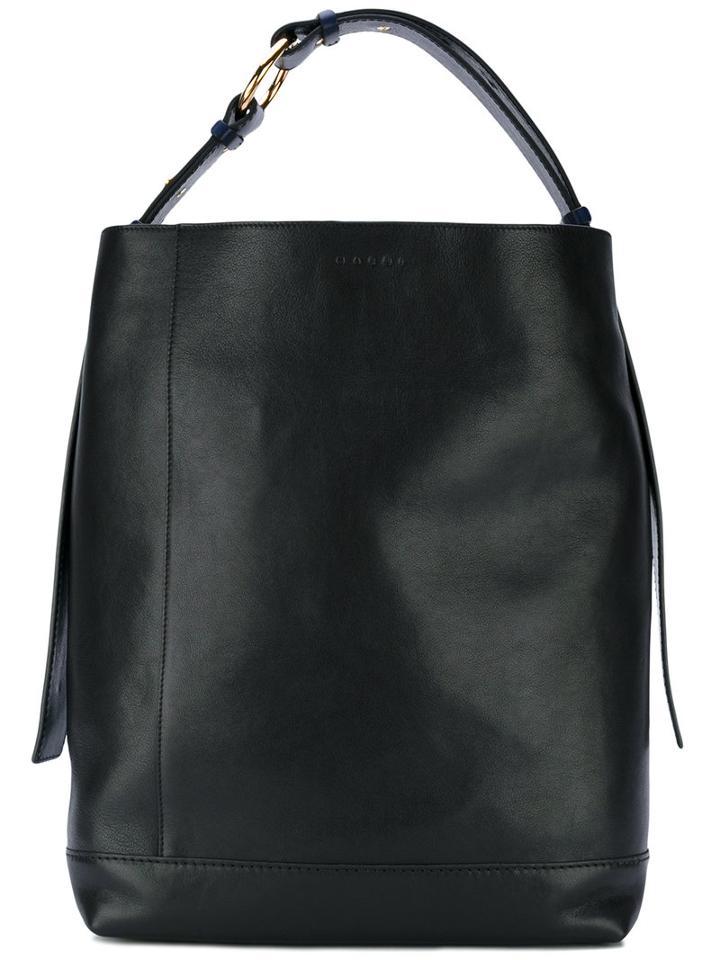 Marni - Bucket Tote - Women - Calf Leather/brass - One Size, Black, Calf Leather/brass