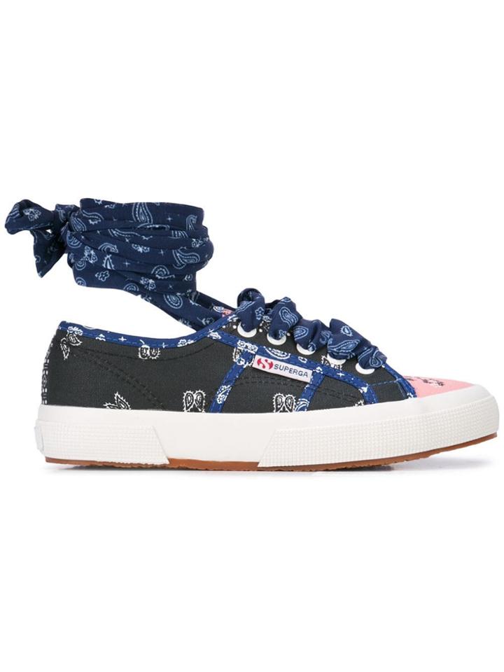 Alanui Bandana Lace-up Sneakers - Multicolour