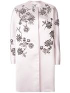 Dice Kayek Embroidered Coat - Pink