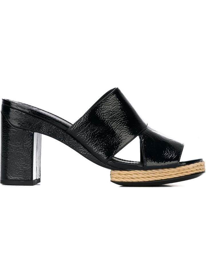 Tory Burch Raffia Detail Strappy Sandals