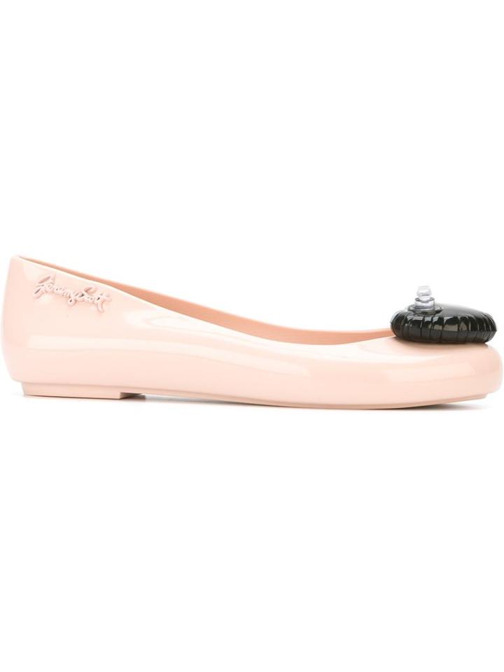 Melissa + Jeremy Scott Heart Detail Ballerinas
