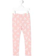 Boy London - Logo Print Leggings - Kids - Cotton/spandex/elastane - 7 Yrs, Pink/purple