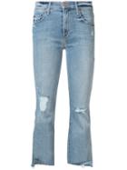 Mother - Cropped Jeans - Women - Cotton/polyester/spandex/elastane - 25, Women's, Blue, Cotton/polyester/spandex/elastane
