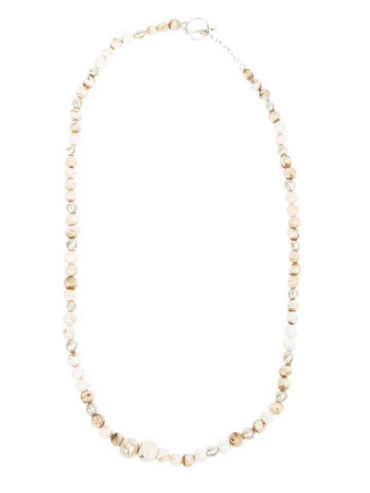 Henson Small Shell Bead Necklace, Adult Unisex, Nude/neutrals