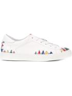 Jimi Roos Contrast Triangle Stitching Sneakers