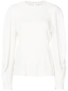 Victoria Beckham Panelled Shirt - White