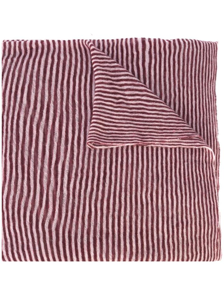 Botto Giuseppe Oversized Striped Scarf - Red