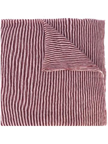 Botto Giuseppe Oversized Striped Scarf - Red