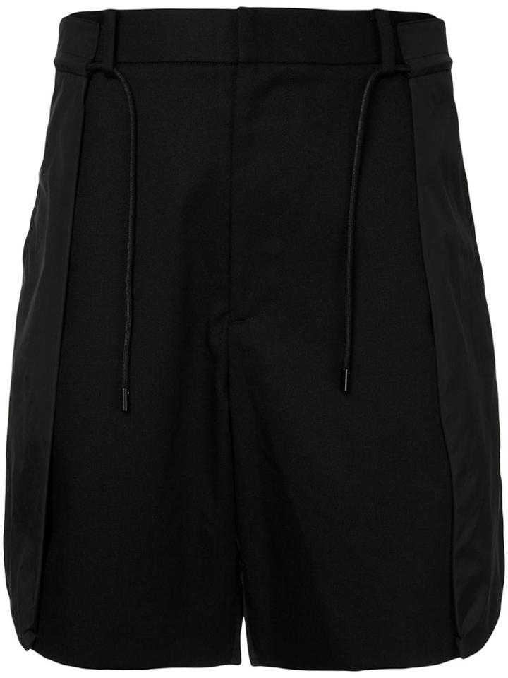 Juun.j Tone On Tone Shorts - Black