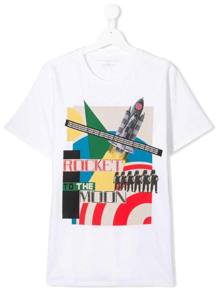 Stella Mccartney Kids Rocket Print T-shirt - White