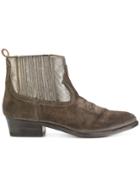 Golden Goose Deluxe Brand Suede Cowboy Style Boots - Grey