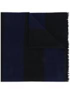 Mp Massimo Piombo Striped Scarf, Men's, Blue, Polyamide/virgin Wool