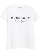 Burberry Printed Cotton T-shirt - White