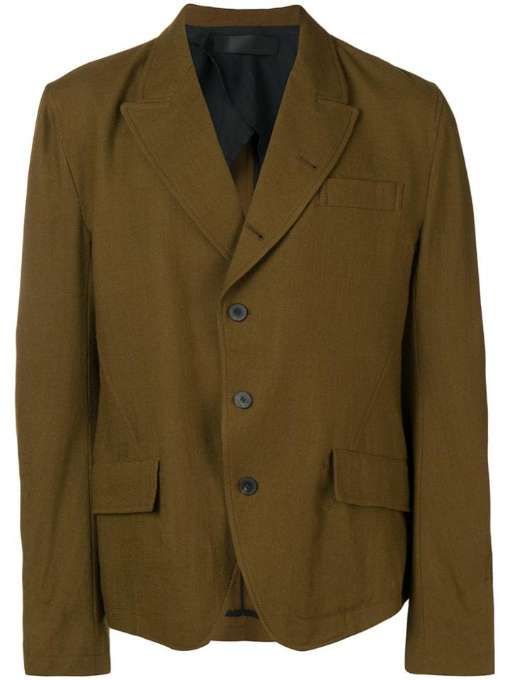 Haider Ackermann Single Breasted Blazer - Green