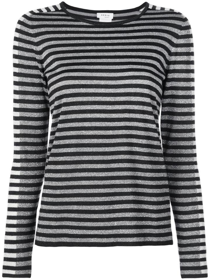 Akris Punto Striped Jumper - Silver