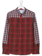 Paul Smith Junior Teen Plaid Shirt - Red