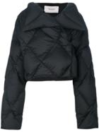 Pringle Of Scotland Cropped Quilted Puffa Jacket - Black