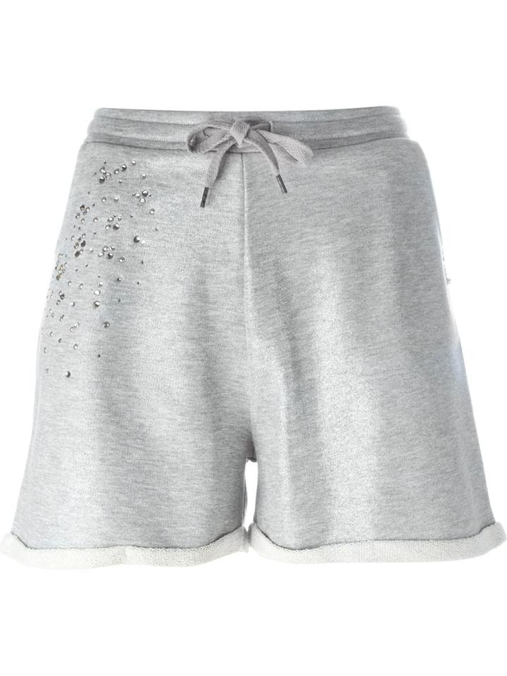 Twin-set Embellished Track Shorts