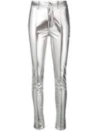 Genny Mirror Skinny Trousers - Silver