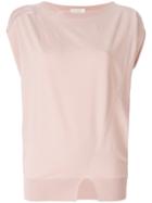 Zanone Cut-out Detail T-shirt - Pink & Purple