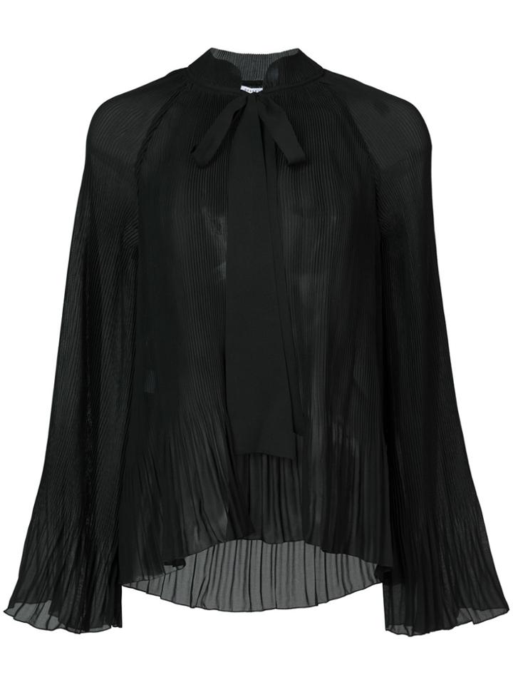 Derek Lam 10 Crosby Pleated Blouse - Black