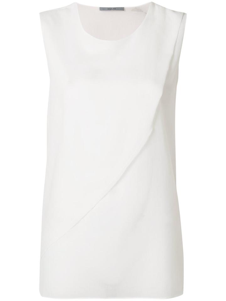 Dusan Longline Tank Top - White