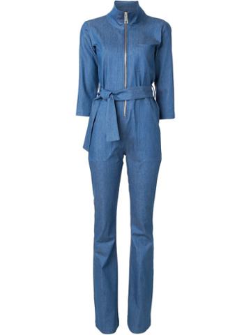 Carolinaritz Three-quarter Sleeve Fitted Jumpsuit