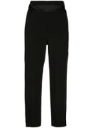 Cushnie Charmeuse Trim Trousers - Black