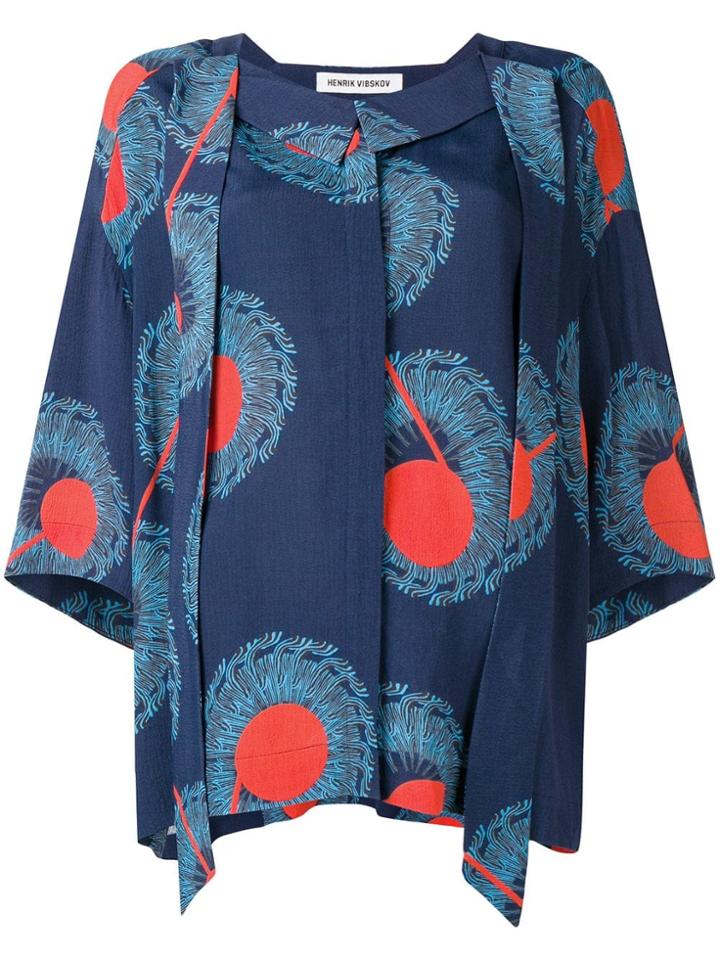Henrik Vibskov Breeze Print Shirt - Blue