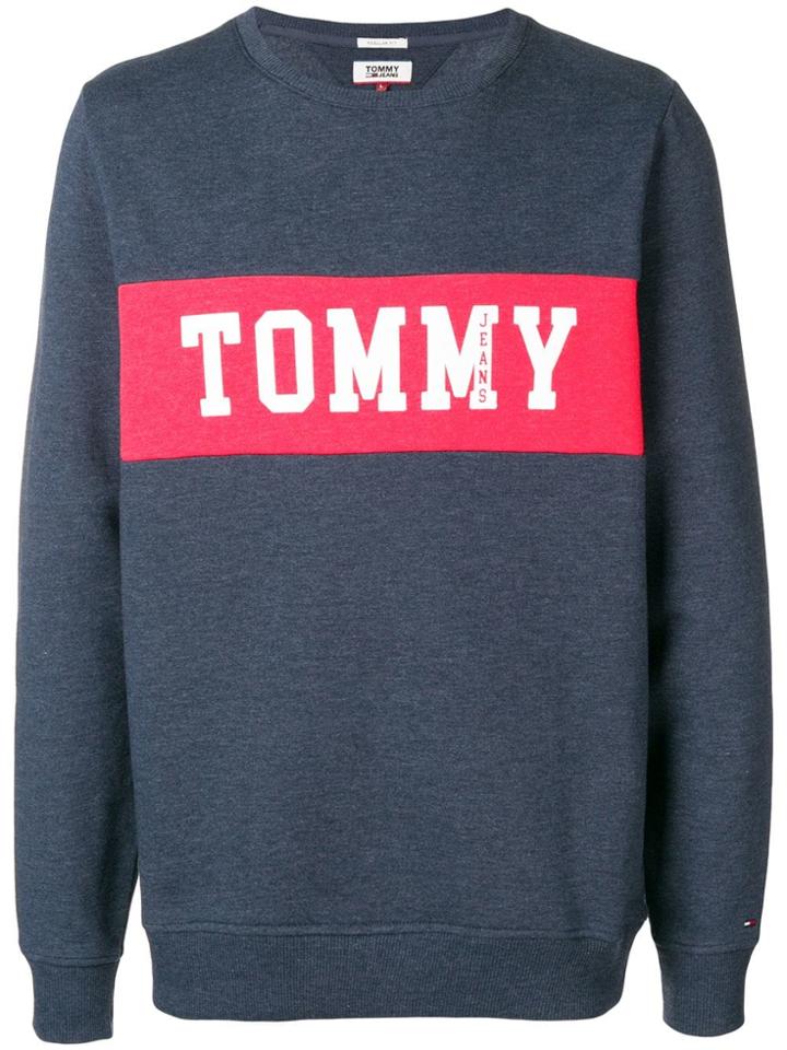 Tommy Jeans Logo Patch Sweatshirt - Blue