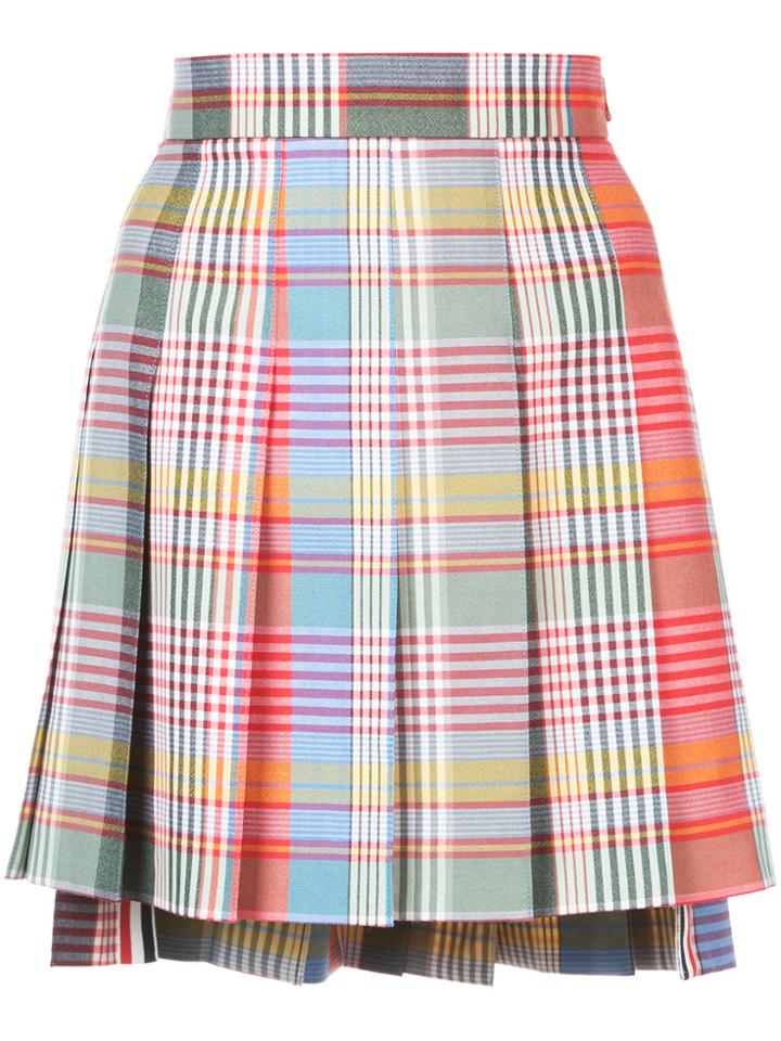 Thom Browne Fun Mix Plaid Skirt - Multicolour