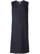 Hermès Pre-owned Plunging Shift Dress - Blue