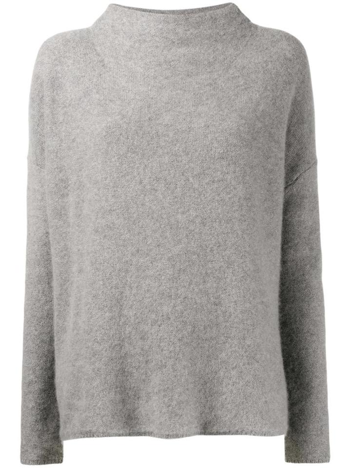 Vince High Neck Jumper, Women's, Size: Medium, Grey, Cashmere