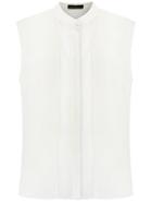 Talie Nk Silk Shirt, Women's, Size: 34, White, Silk