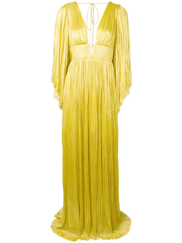 Maria Lucia Hohan Zakiya Plissé Gown - Yellow